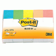 메모지/포스트잇 3M #670-5PN 15X50mm*5개
