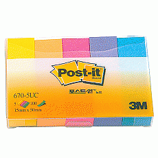 메모지/포스트잇 3M #670-5UC 15X50mm*5개